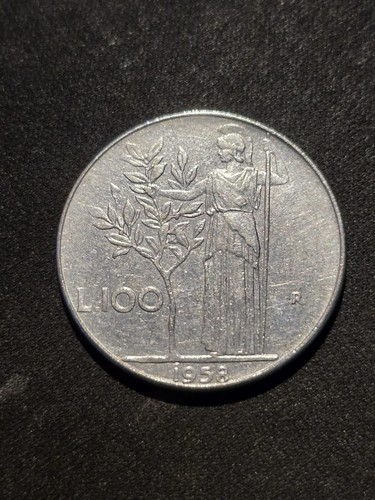 Italia 100 lire - 1958, ss-vz