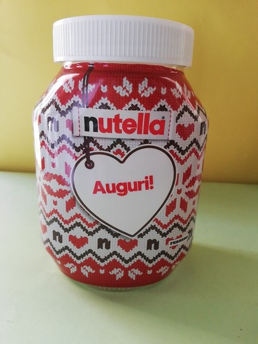 Nutella natale 2023 barattolo - natale,