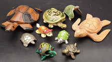 TARTARUGHE DA COLLEZIONE , PICCOLA RACCOLTA DI VARIO GENERE 9 PEZZI