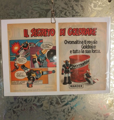 Locandina goldrake ovomaltina - goldrake,