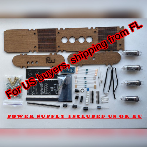 Nixie tube clock kit in14 - nixie,