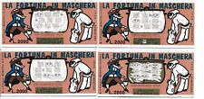 GRATTA E VINCI FORTUNA IN MASCHERA ROSA L-20 LOTTO 23 1/2/3/4 MASCHERE VINCENTI