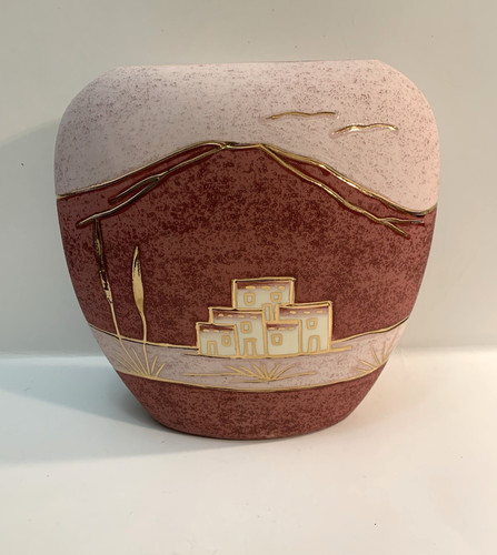 Vaso cuscino ceramica stile
