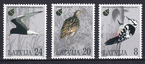 Lettonia 1995 uccellini - lettonia,