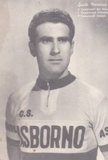 Ciclismo/cyclisme cartolina GUIDO MESSINA sq. ASBORNO anni '50 orig.