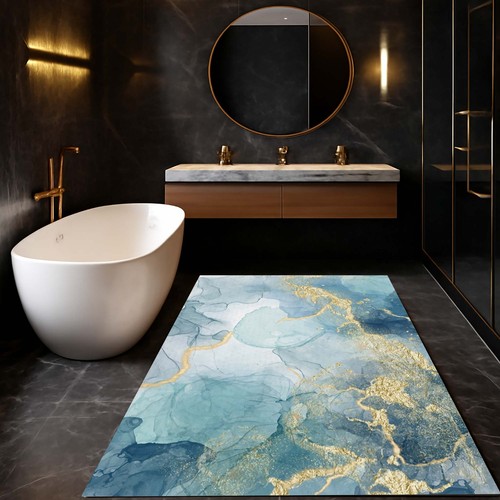 Design marmo blu acquerello