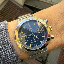 Orologio Uomo Eberhard Vintage 1990 Crono Lemania 1873 manuale Frecce Tricolore