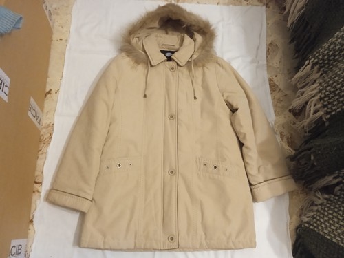 Piumino lungo beige - , con