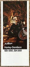 Brochure vendita moto HARLEY DAVIDSON SS-350 SX-350 SETTEMBRE 1973-74 USA