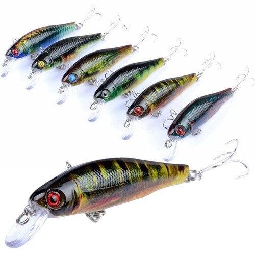6pcs esche pesca minnow - esche,