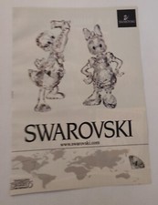 Inserto pubblicità ritaglio 2005 Swarovski Topolino statuine Paperino e Paperina