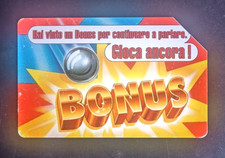SCHEDA TELEFONICA FLIPPER BONUS 2001 LIRE 2000
