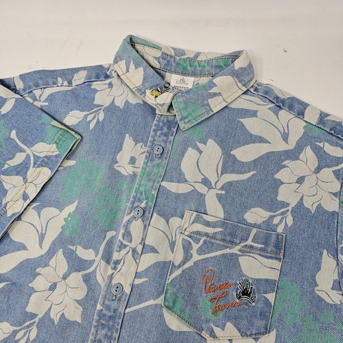 Camicia denim hawaiana - , con