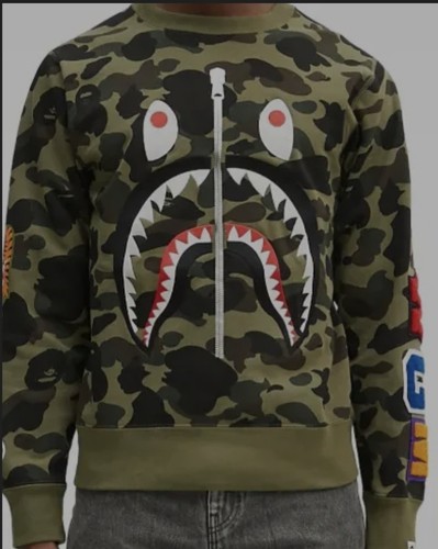 Felpa mimetica bape bathing - mimetica,