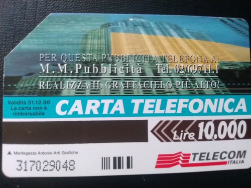 Scheda telefonica collezione - scheda,