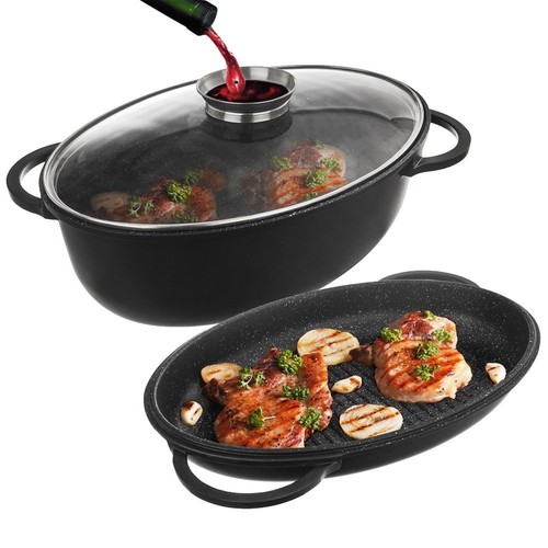 Teglia forno granito con - teglia,