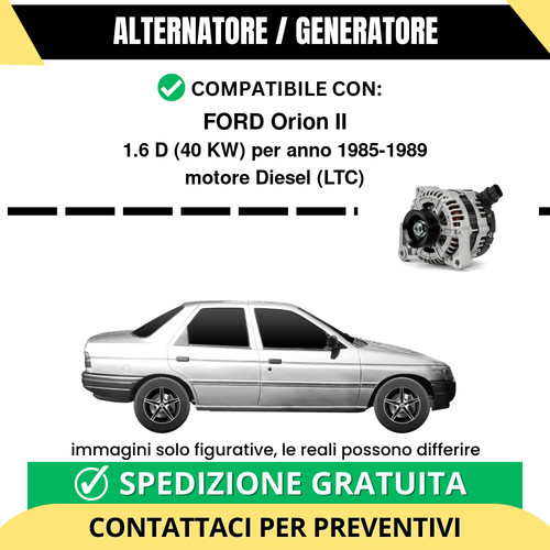 Alternatore ford orion - ford, ii