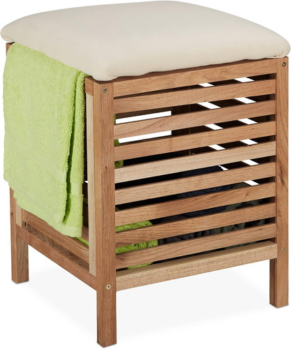 Pouf portabiancheria sgabello - portabiancheria,,