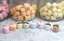 Orecchini natalizi marshmallow