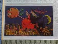 Cartolina Strega con la sua