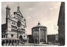 CREMONA-PIAZZA DUOMO-viaggiata 1958 ANIMATA ediz.Monfardini