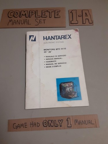 Manuale arcade originale - manuale,