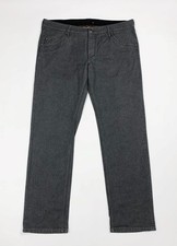 Re hash jeans uomo usato W40 L34 tg 54 straight grigio trousers luxury T5982
