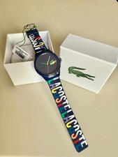 OROLOGIO LACOSTE 2011184 NUOVO CON SCATOLA -ANALOGICO-QUARZO -CINTURINO SILICONE