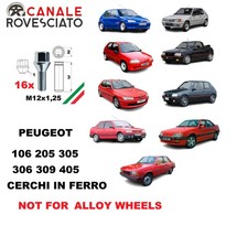 kit 16 bulloni ruota peugeot