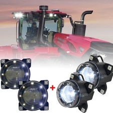 4pz Luci da Lavoro LED Rotonde