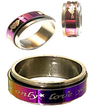 Anello in acciaio inox da uomo donna fedina fede a fascia per mignolo pollice