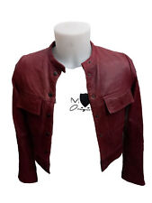MANGO Giacca in Pelle usato Donna Woman Tg XS bordeaux XXC045L
