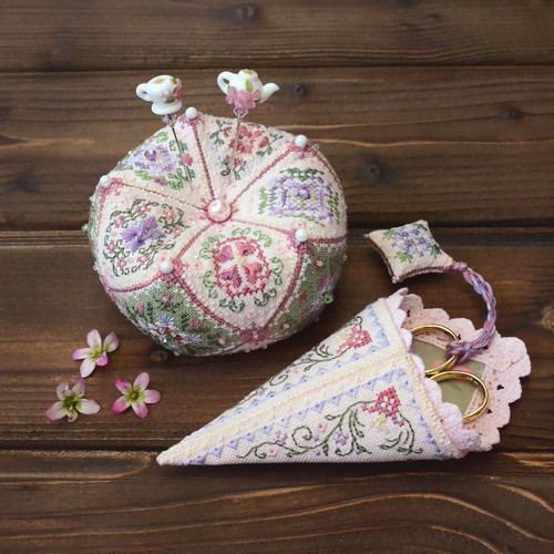 Kit ricamo punto croce fiore