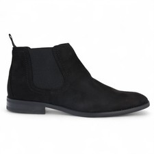 Mens Black Suede Chelsea