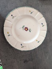 Antico Piatto Dipinto A Mano