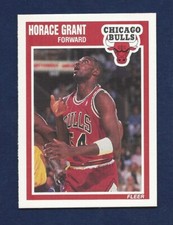 CENTERED 1989 FLEER #20 HORACE GRANT BULLS LAST DANCE RAZOR SHARP .99 SHIP (B)