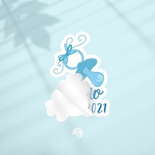 Stickers bomboniera con nomi e