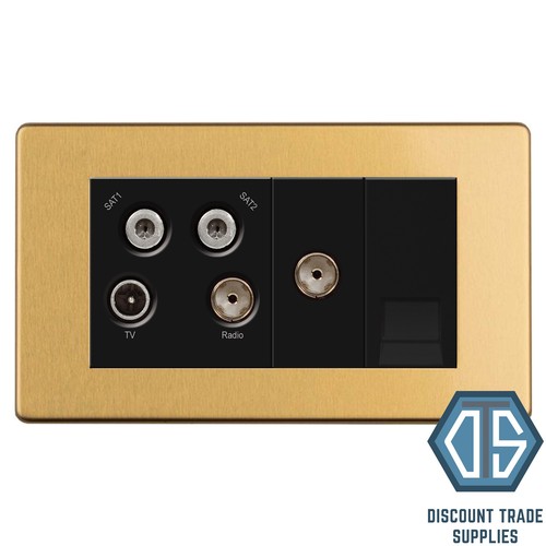 Antico televisore quadplex - , oro