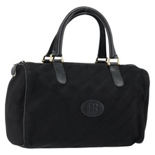 BALENCIAGA Borsa a mano tela nero oro originale bs30816