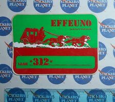  ADESIVO STICKER AUTOCOLLANT AUFKLEBER VINTAGE ORIGINAL EFFEUNO JEANS & CASUALS