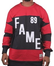 Hall Of Fame Hof Bauer Navy e Rosso #89 Manica Lunga Girocollo Felpa Nwt