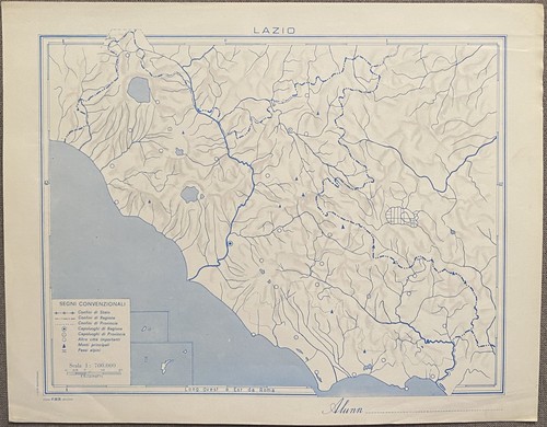 Lazio cartina geografica muta - cartina,