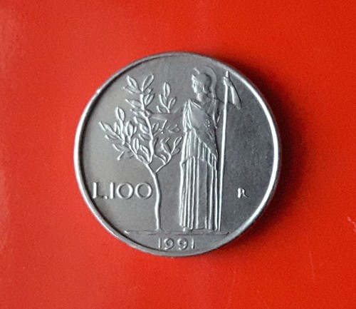100 lire 1991 variante - lire,