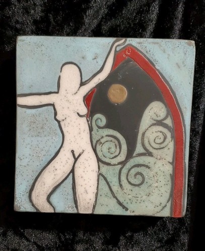 Targa ceramica dipinta mano - dipinta,