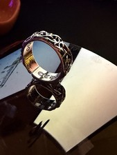 anello unisex cuori cromati