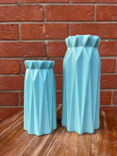 Set vasi blu ceramica - set, 2