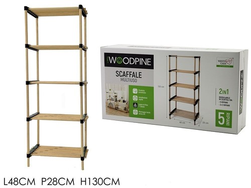 Scaffale legno modulare con - scaffale,