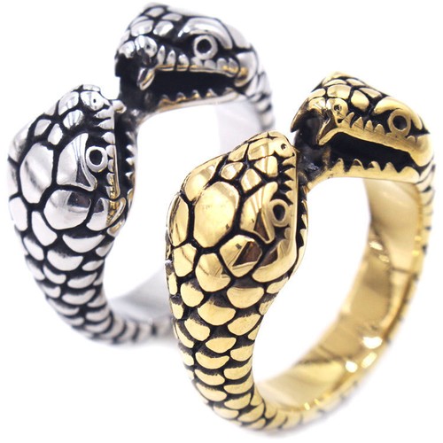 Anello gotico doppia testa - gotico,