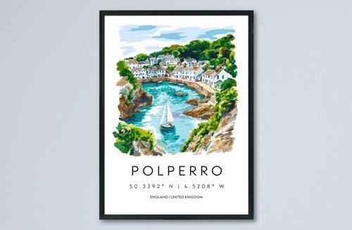 Poster acquerello polperro - poster,