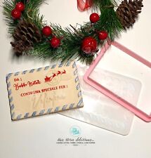 Lettera Da Babbo Natale Formine Biscotti Cookie Cutter 9,4x6,2cm